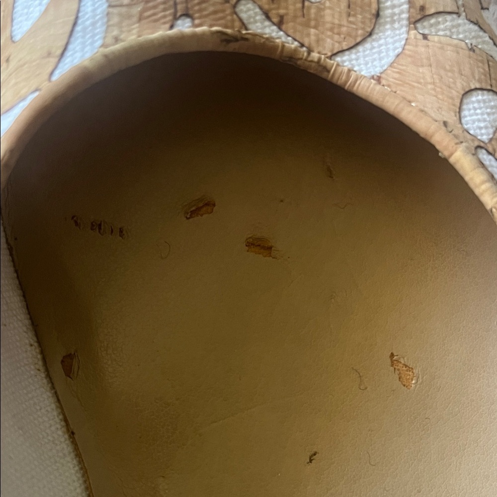 Sesto Meucci Tan Bella laser cut cork ballet flat in EUC SZ8 made in Italy - Picture 7 of 12
